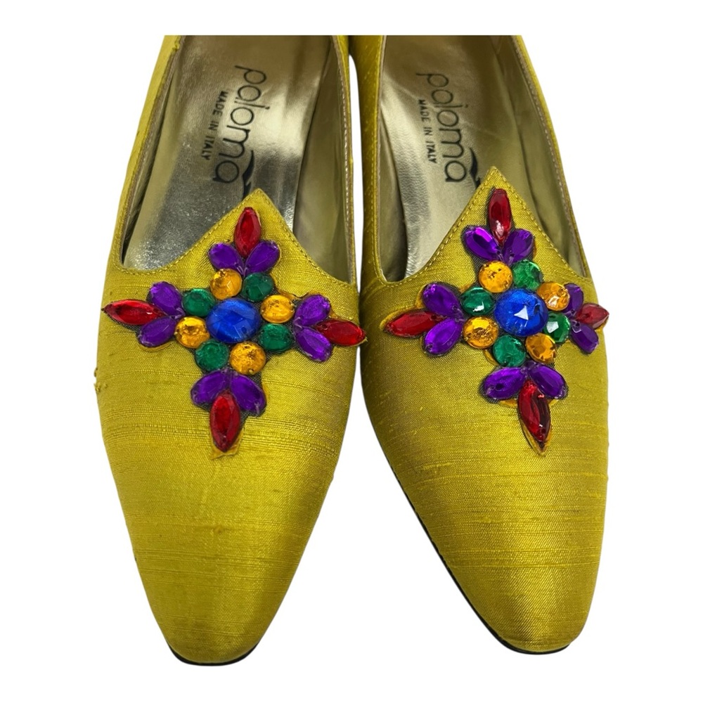 Yellow Embellished Paloma Women's Shoes